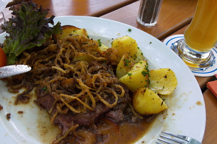 Zwiebelrostbraten...